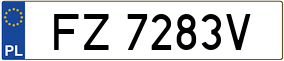 Trailer License Plate